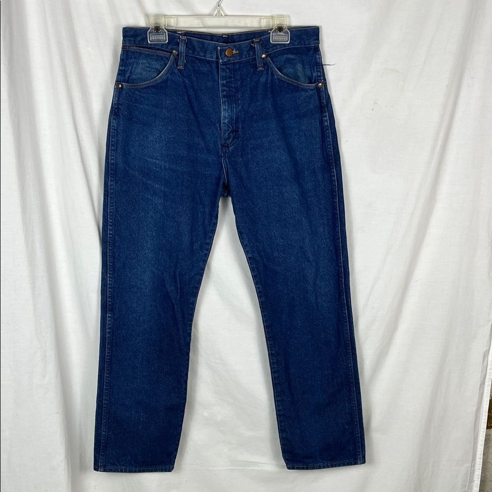 Vintage Wrangler Cowboy Cut Original Blue Wash Denim Jeans Made in USA
